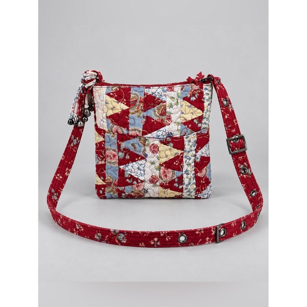 Donna Sharp Patchwork Crossbody Bag Quilted Cotton Cottage Kentucky Original